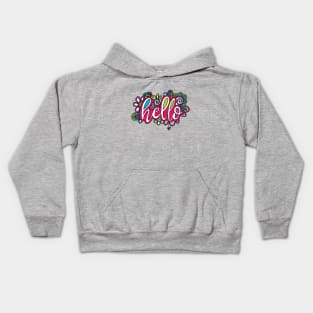 Hello Script Kids Hoodie